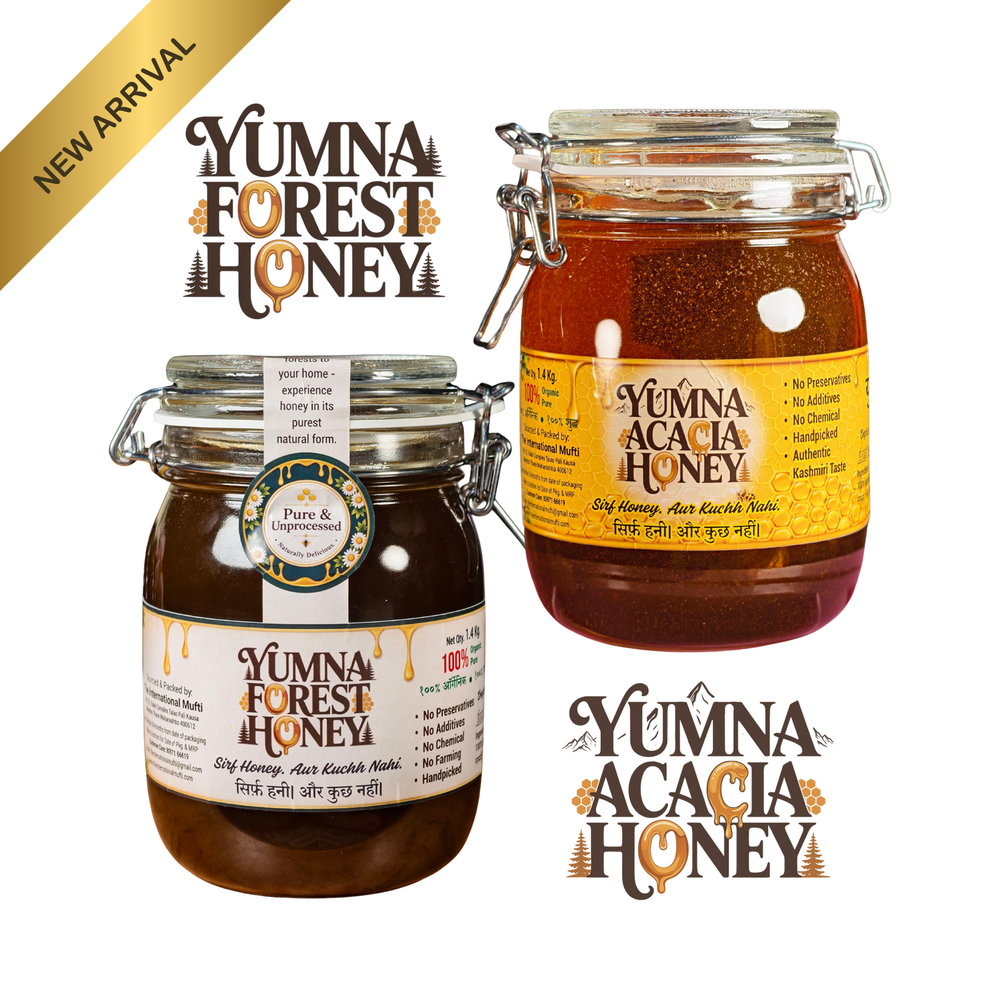 Yumna Forest & Acacia Honey 1.4kg Combo